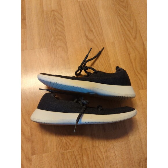 Allbirds Shoes Sneakers Womens 8 Black Wool Runners Lace Up Running Comfort - Picture 5 of 7